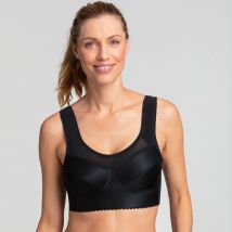 Soutien-gorge grand maintien bonnets souples Cotton Simplex - sans armatures - Noir - 120D - Miss Mary Of Sweden - Blancheporte