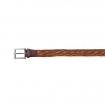 Ceinture tressée extensible finitions cuir - Blancheporte