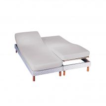 Drap-housse uni sommier articulé jersey bonnets 27 cm - Blancheporte