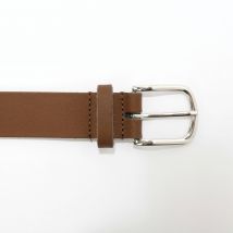 Ceinture en croûte de cuir tannage végétal - Taille 110 - Marron - Blancheporte