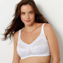 Soutien-gorge grand maintien - sans armatures - Blanc - 115C - Blancheporte