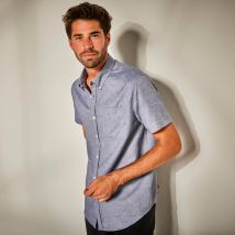 Chemise unie manches courtes - Blancheporte