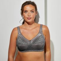 Soutien-gorge grand maintien - sans armatures - Gris - 115F - Blancheporte