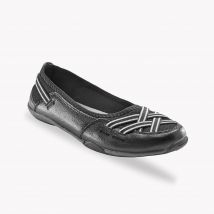 Ballerines souples en cuir - Noir - Taille 37 - Blancheporte