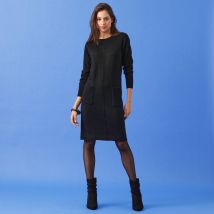 Robe pull à poches - Taille 54 - Noir - Blancheporte