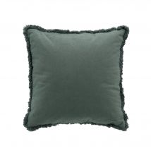 Coussin uni à franges - Blancheporte