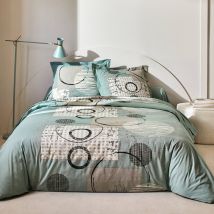 Linge de lit Diane - coton - Vert - Coton - Colombine - Blancheporte