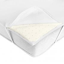 Housse imperméable extensible et élastiquée pour surmatelas - Blancheporte