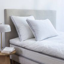 Oreiller percale coton Qualigel moelleux - Blanc - Coton/percale De Coton - Colas Normand - Blancheporte