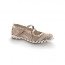 Ballerines de sport scratchées ultra-souples - Taupe - Taille 38 - Blancheporte