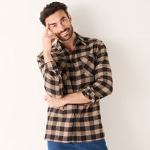 Chemise carreaux écossais flanelle - Blancheporte