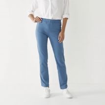 Pantalon sculptant, ceinture ventre plat - Taille 36 - Bleu - Blancheporte