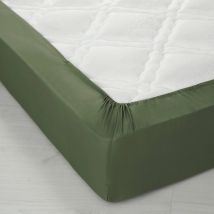 Drap-housse uni coton bonnet 32 cm - Blancheporte