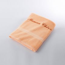 Serviette éponge personnalisable confort moelleux - Orange - Coton - Colombine - Blancheporte