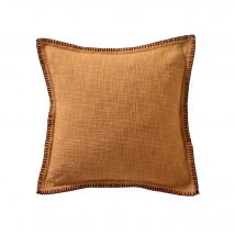 Coussin uni coton texturé - Blancheporte