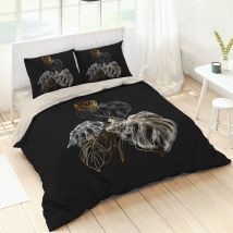 Linge de lit Ginkgo coton motif feuilles - Blancheporte