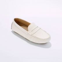 Mocassins en cuir - Blanc - Taille 40 - Blancheporte