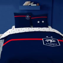 Parure de lit FFF Challenge - coton - Bleu - Coton - Fff - Blancheporte
