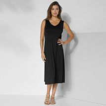Robe longue unie sans manches - Taille 50 - Noir - Blancheporte