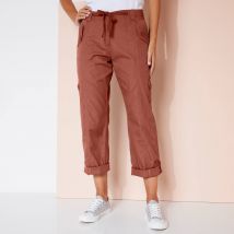 Pantalon battle retroussable - Orange - Taille 50 - Coton - Blancheporte