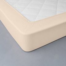 Drap-housse uni polyester - coton bonnet 32 cm - Blancheporte