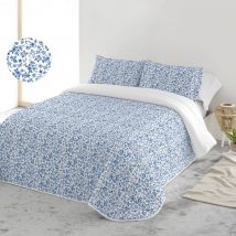 Couvre-lit matelassé imprimé Fleurette - Blancheporte