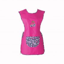 Tablier cuisine 7/8ème brodé sans manches - Taille 42/44 - Rose - Blancheporte