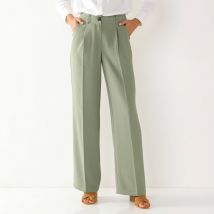 Pantalon large fluide - Taille 36 - Kaki - Blancheporte
