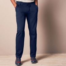 Pantalon jogging molleton bas droits - Taille 4xl - Bleu - Blancheporte