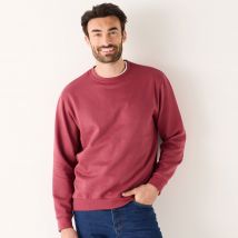 Sweat molleton col rond - Taille M - Rose - Blancheporte