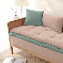 Long coussin de canapé chenille - Blancheporte