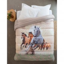 Couette microfibre impression photo chevauchée 200 g/m² - Blancheporte