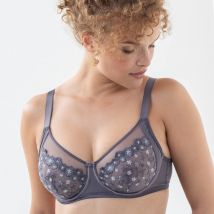 Soutien-gorge forme minimiseur en tulle brodé Oliena - avec armatures - Blancheporte
