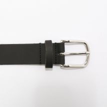 Ceinture en croûte de cuir tannage végétal - Taille 110 - Noir - Blancheporte