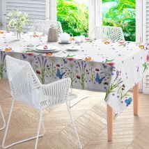 Nappe coton imprimé bucolique - Blancheporte