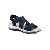 Sandales compensées, semelle confort - Bleu - Taille 39 - Jana - Blancheporte