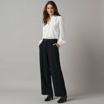 Pantalon large à pinces - T42 - Noir - Lora Zellini - Blancheporte