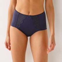Culotte haute effet ventre plat Calenca - T50/52 - Bleu - Confidence Lingerie - Blancheporte