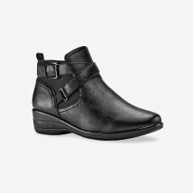 Low-boots confort compensées et zippées - Noir - Taille 41 - Blancheporte