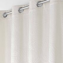 Rideau occultant velours motif feuilles - Blancheporte