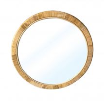 Miroir rond en rotin - Blancheporte