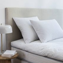Oreiller naturel anti-acariens moelleux - Blanc - Coton - Dodo - Blancheporte
