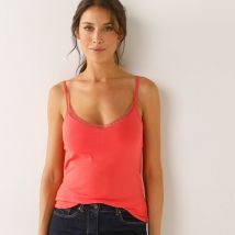 Caraco brassière intégrée - top+brassière 2 en 1 - Taille 52 - Orange - Blancheporte