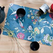 Set de table rectangulaire imprimé fleurs - lot de 4 - Blancheporte