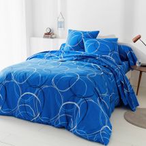 Linge de lit Noémie en polyester-coton imprimé cercles - Blancheporte