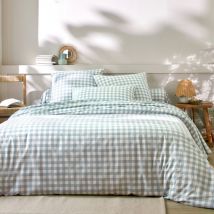 Linge de lit Lou imprimé carreaux - en coton - Blancheporte