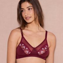 Soutien-gorge grand maintien microfibre Caminata - sans armatures - Violet - 100B - Confidence Lingerie - Blancheporte