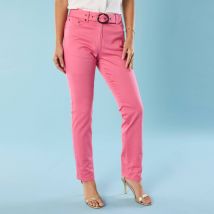 Pantalon droit, Spécial Petites - Taille 46 - Rose - Blancheporte