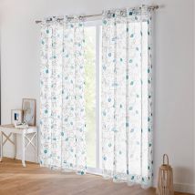 Voilage clairière imprimé feuilles - Blancheporte