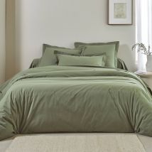 Linge de lit uni - coton bio** - Vert - Coton/coton Bio - Colombine - Blancheporte